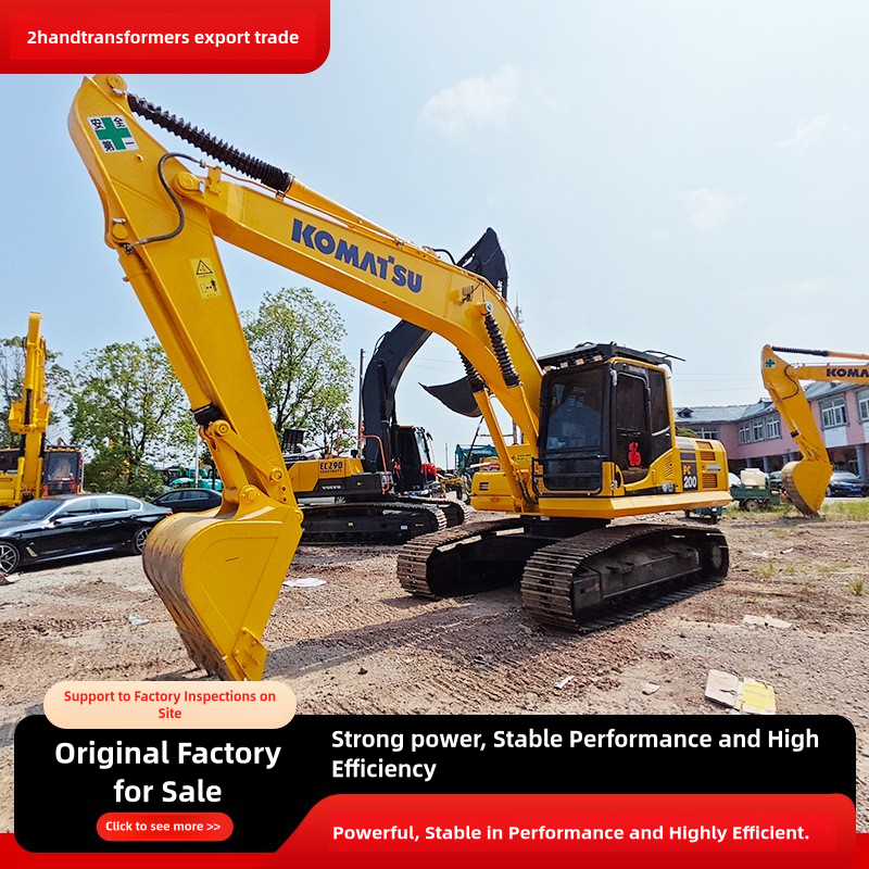 2-hand, 90% new Komatsu PC200, PC220, and PC240 excavators (20 - ton, 22 - ton, and 24 - ton medium and large excavators) are for sale
