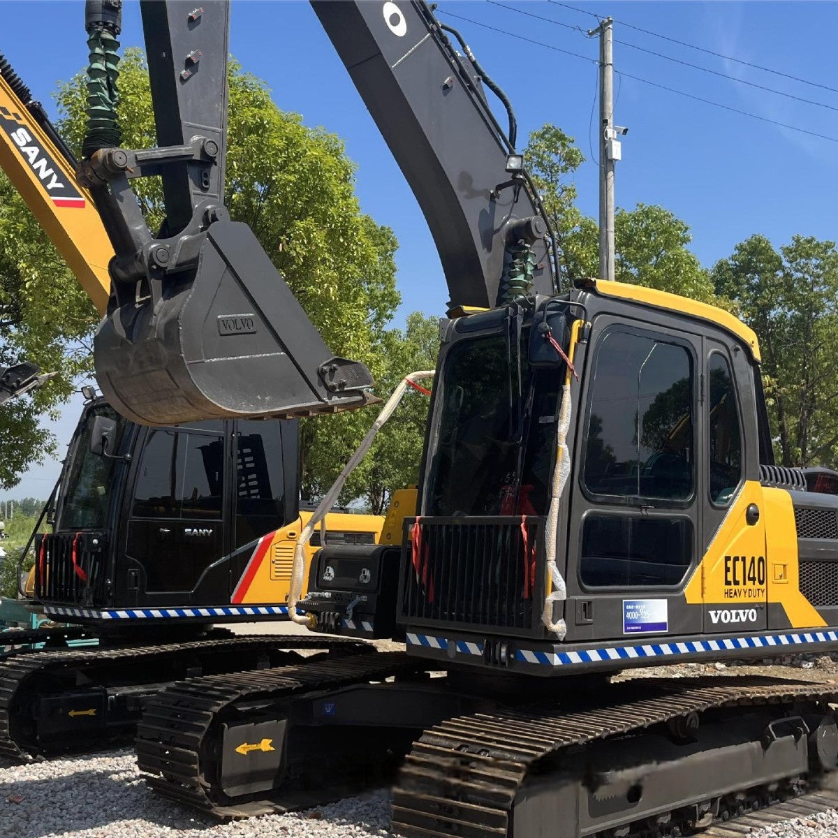 Second-hand Volvo EC140 excavator, Volvo EC240 excavator